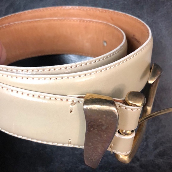 De Vecchi Italy Leather Belt - Picture 3 of 8